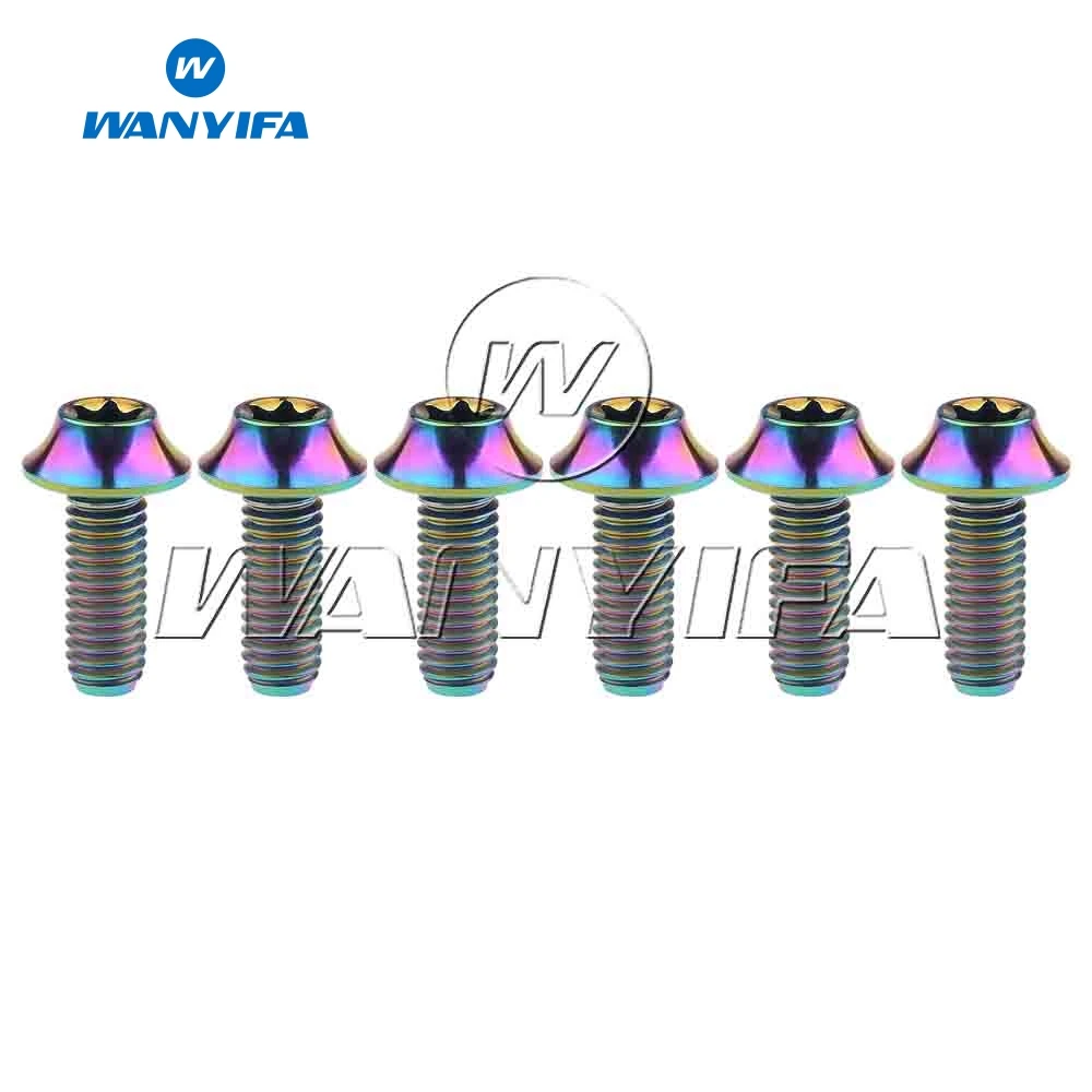 Wanyifa титановый M6x16 20 мм болт Torx T30 головка для велосипеда V Brake 6 шт./лот|brakes for bicycles|m6