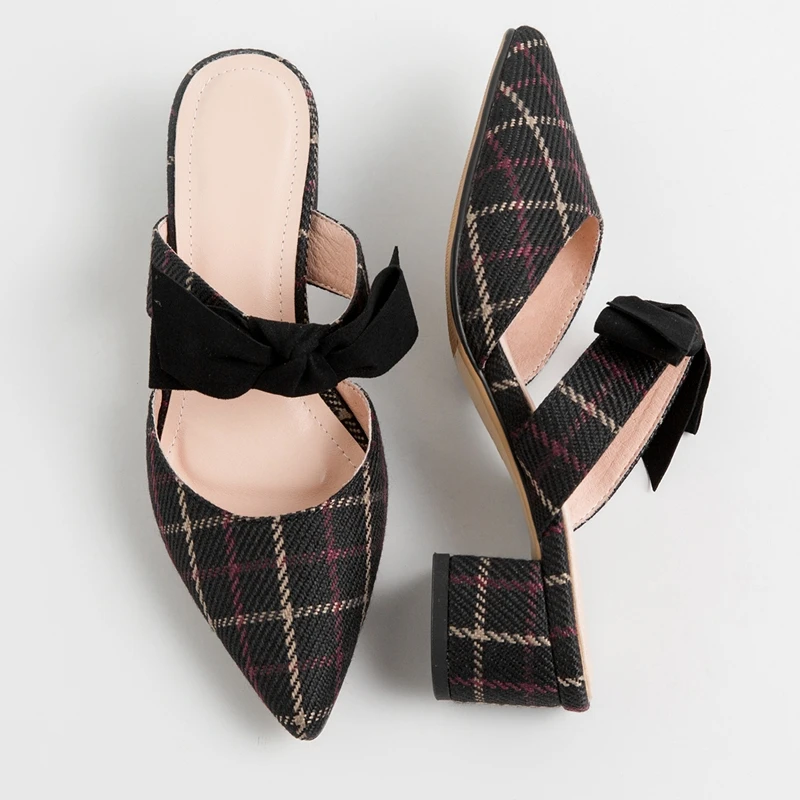 ENMAYER/Новинка 2019 года Женская обувь на среднем каблуке Сезон весна осень Zapatos De Mujer