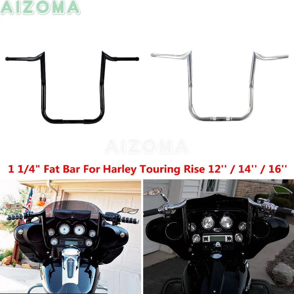 12 ''14'' 16 ''Rise Batwing обтекатель Ape руль 1 1/4" Обезьяна Баггер бар для Harley Softail Touring Road Electra Street Glide
