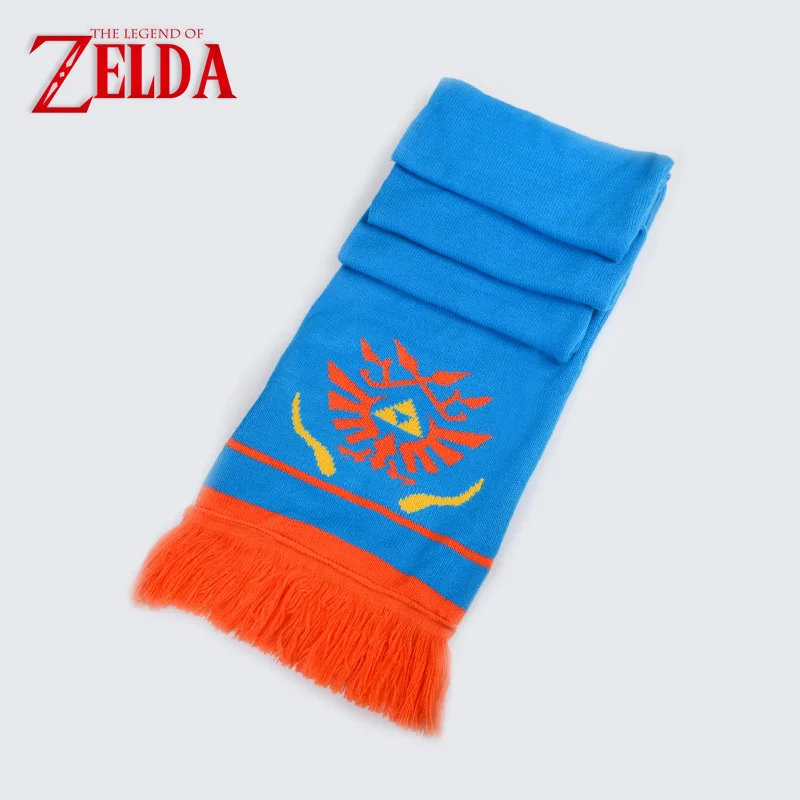 Шарф Legend of Zelda Hailar Warriors синий оранжевый шарф для мужчин и женщин рождественский