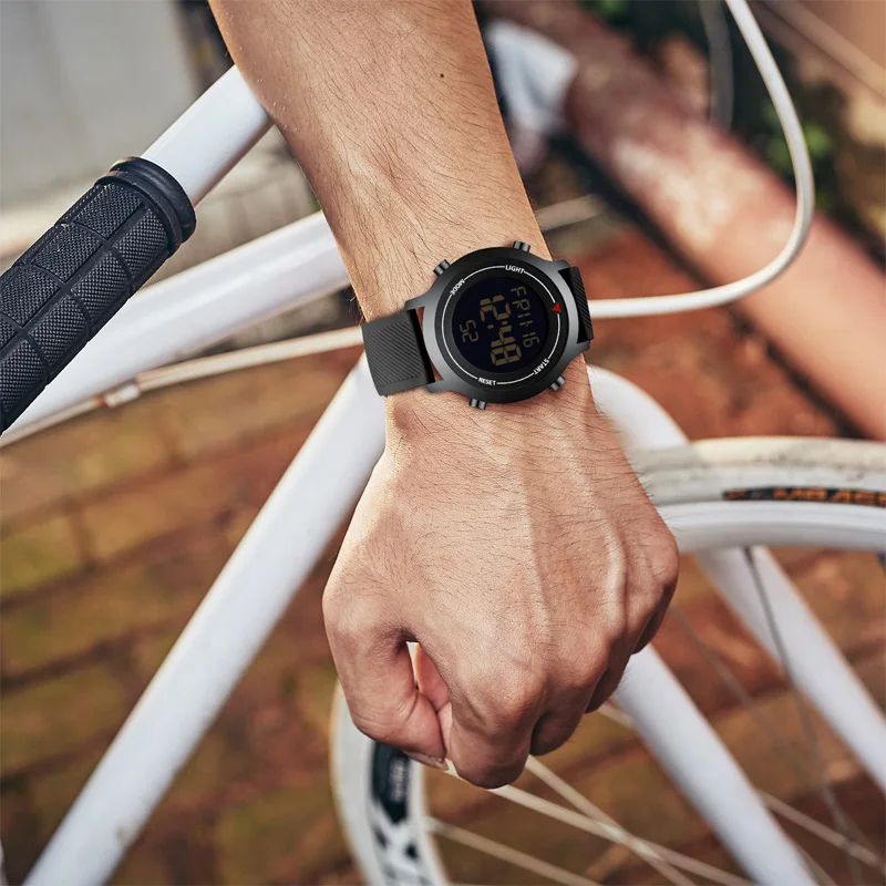 

KDM Watches Men Sport LED Display Quartz Watch 30m Waterproof Wristwatch Silicone Strap Military Watches Male Relogios Masculino