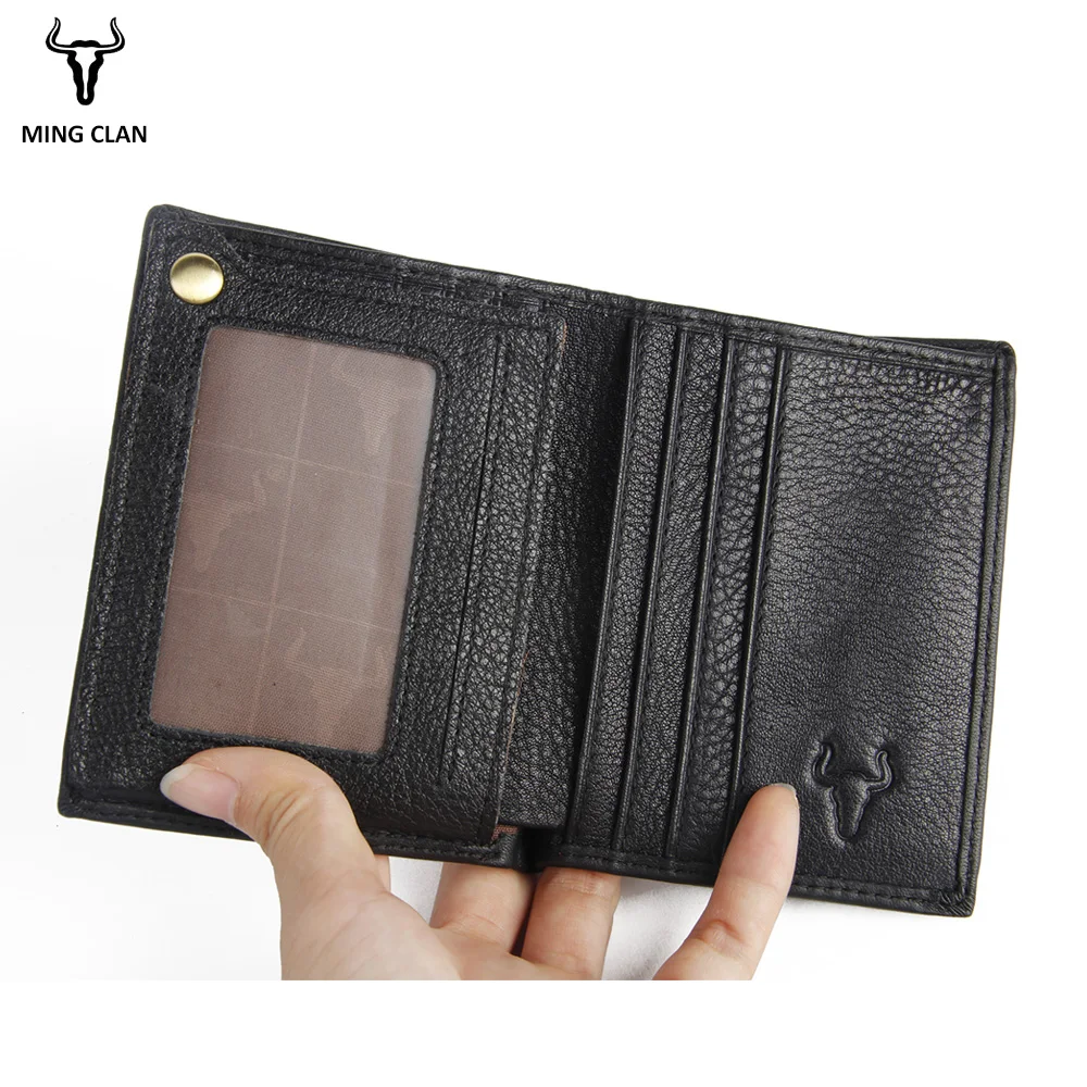 Italian Leather Wallet Male Gift ID Card Holder Cowhide Bifold Wallets Men 100 Dollar Bill Short Purses Full Leather Wallet Top