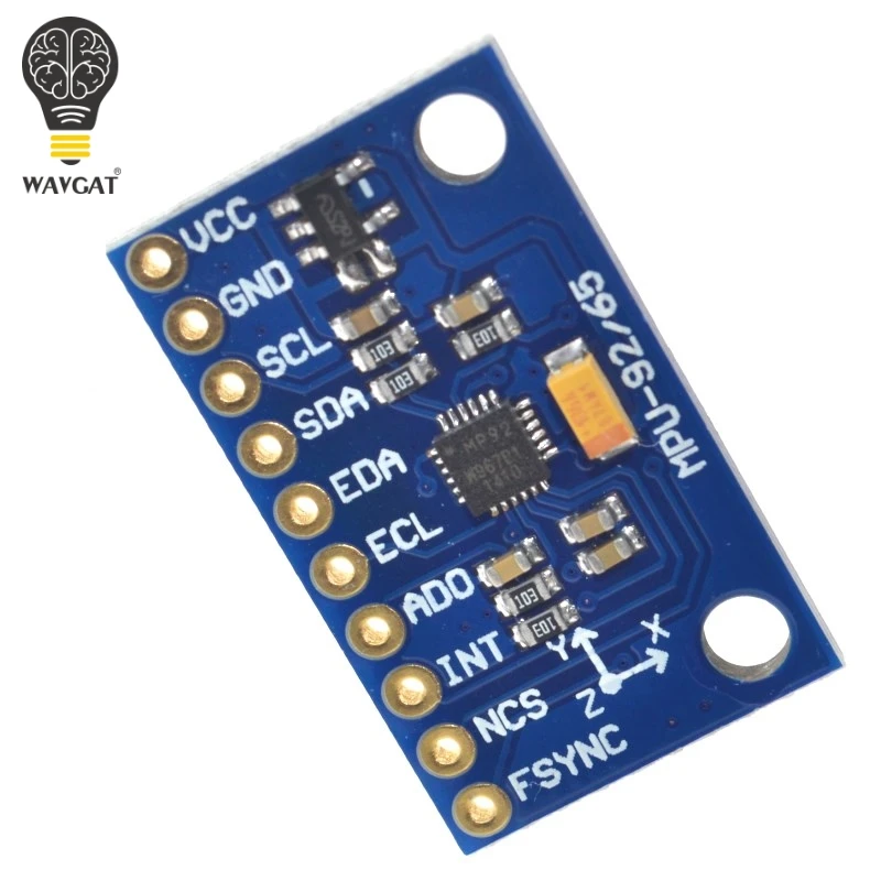 1 шт. SPI/IIC Φ MPU 9250 9 осевое отношение + гироскоп акселератор магнитометр сенсорный
