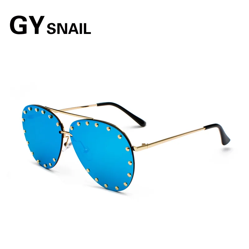 GYsnail 2019 паровые солнечные очки в стиле панк зеркальные металлические