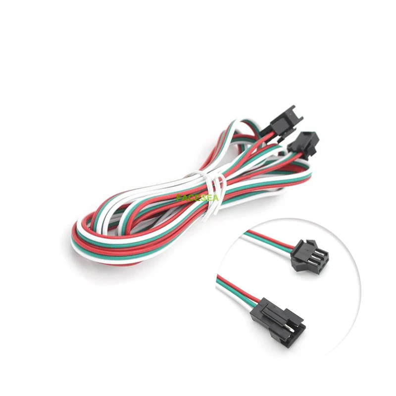 100 шт. 2pin 3pin 4pin 30 см 50 1 м 5 2 JST SM разъем для светодиодной ленты 22AWG|Соединители| |