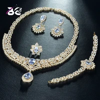 be 8 ensemble wedding jewelry sets for women sparkling aaa zircon water drop fashion bridesmaid jewelry set bijoux femme s283