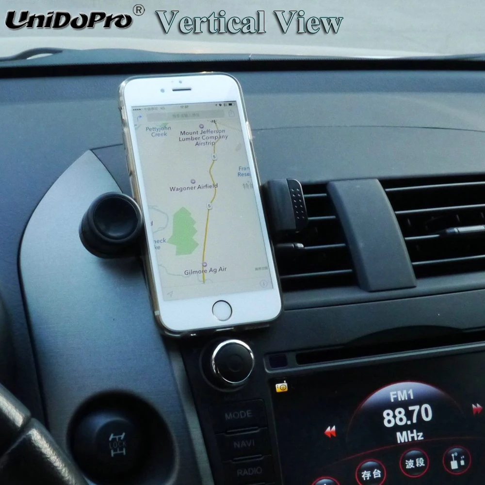 Автомобильный держатель для телефона Unidopro с креплением на створки вентиляции