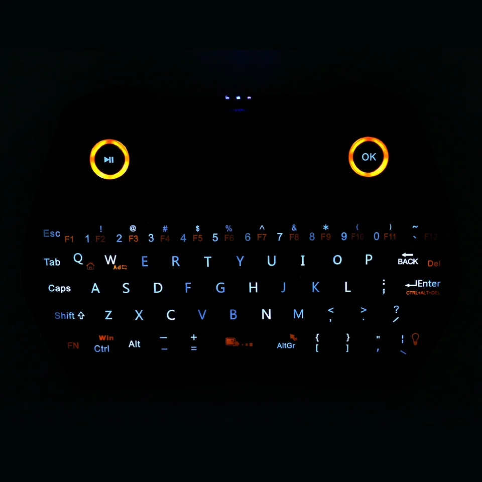 

Rii i28 All in One 2.4GHz Mini Wireless Keyboard with TouchPad and Audio Chat for Mini PC/Android TV Box/Laptop