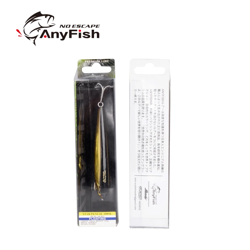 ANYFISH STAR PENCIL 100SL плавающая приманка для рыбалки жесткие приманки 10 см 12 9 г с 2