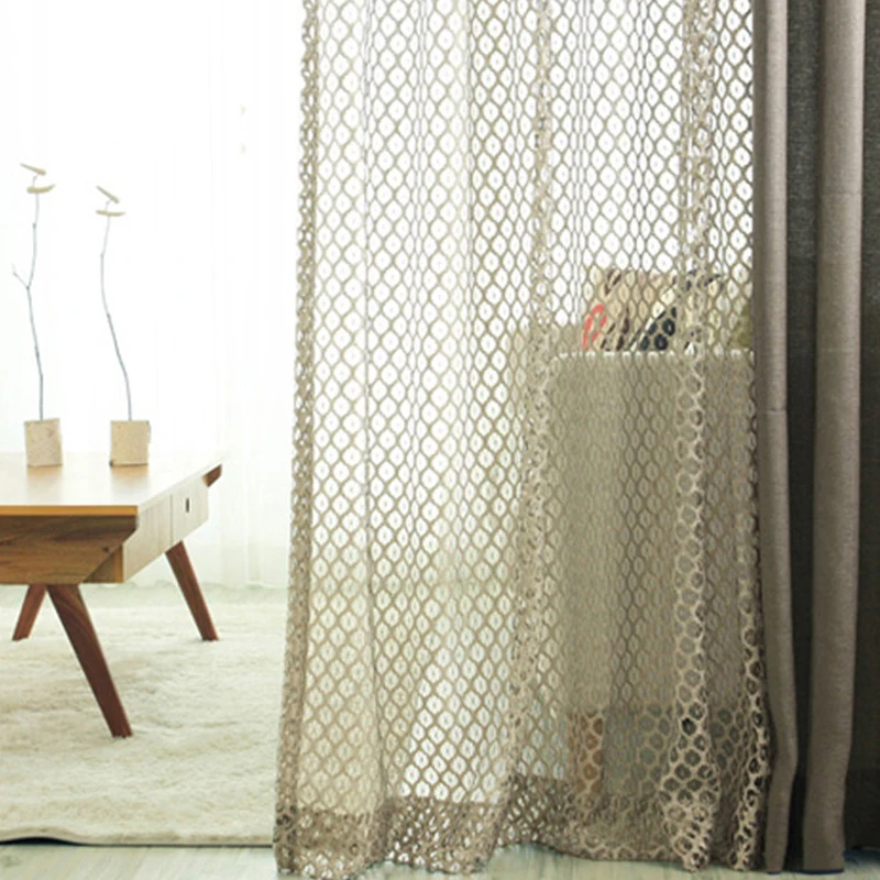 Ретро занавески из вуали для сотового гнезда гостиной спальни гостиницы Декор