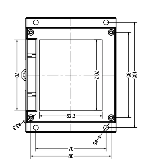 1 шт. пластиковый корпус szomk для электроники на din рейке 115*90*40 мм|cabinet box|cabinet lockcabinet