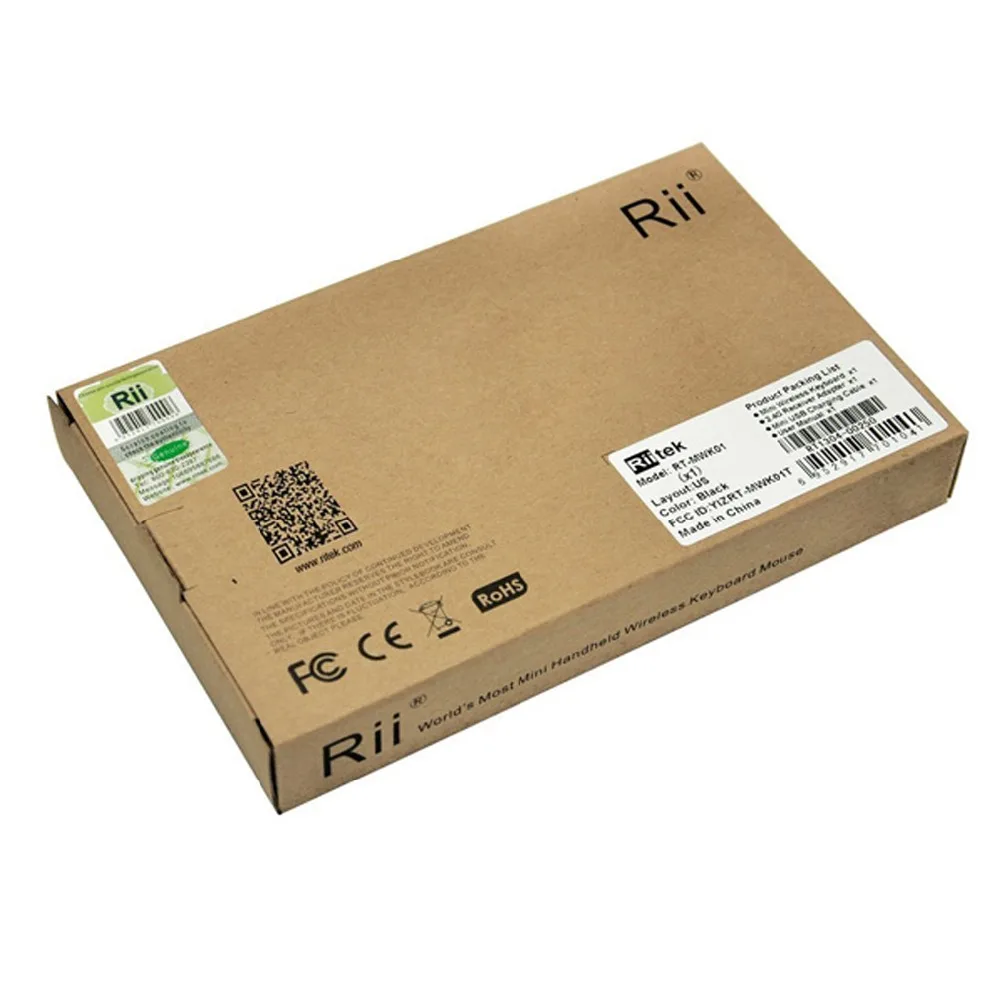 Оригинальный Rii Мини X1 Беспроводной клавиатура 2 4G Air Мышь Портативный сенсорный
