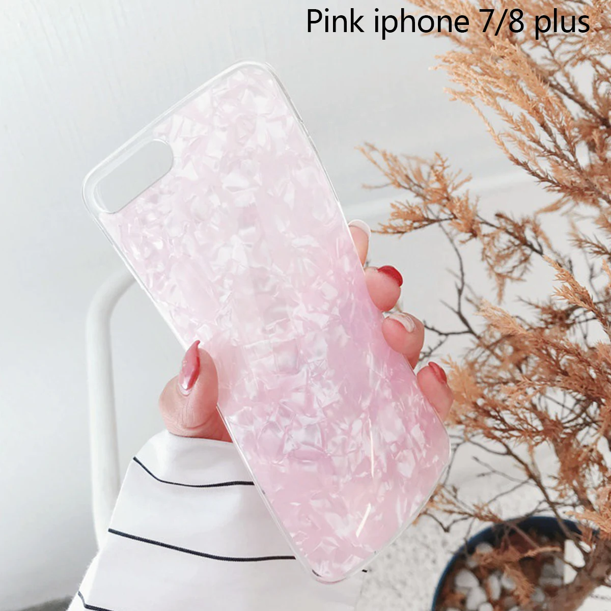 Модный Розовый Белый Мраморный Тонкий чехол для телефона чехол для IPhone X 7 8 Plus XS Max XR 6S 6 Plus 5 5S SE Capa