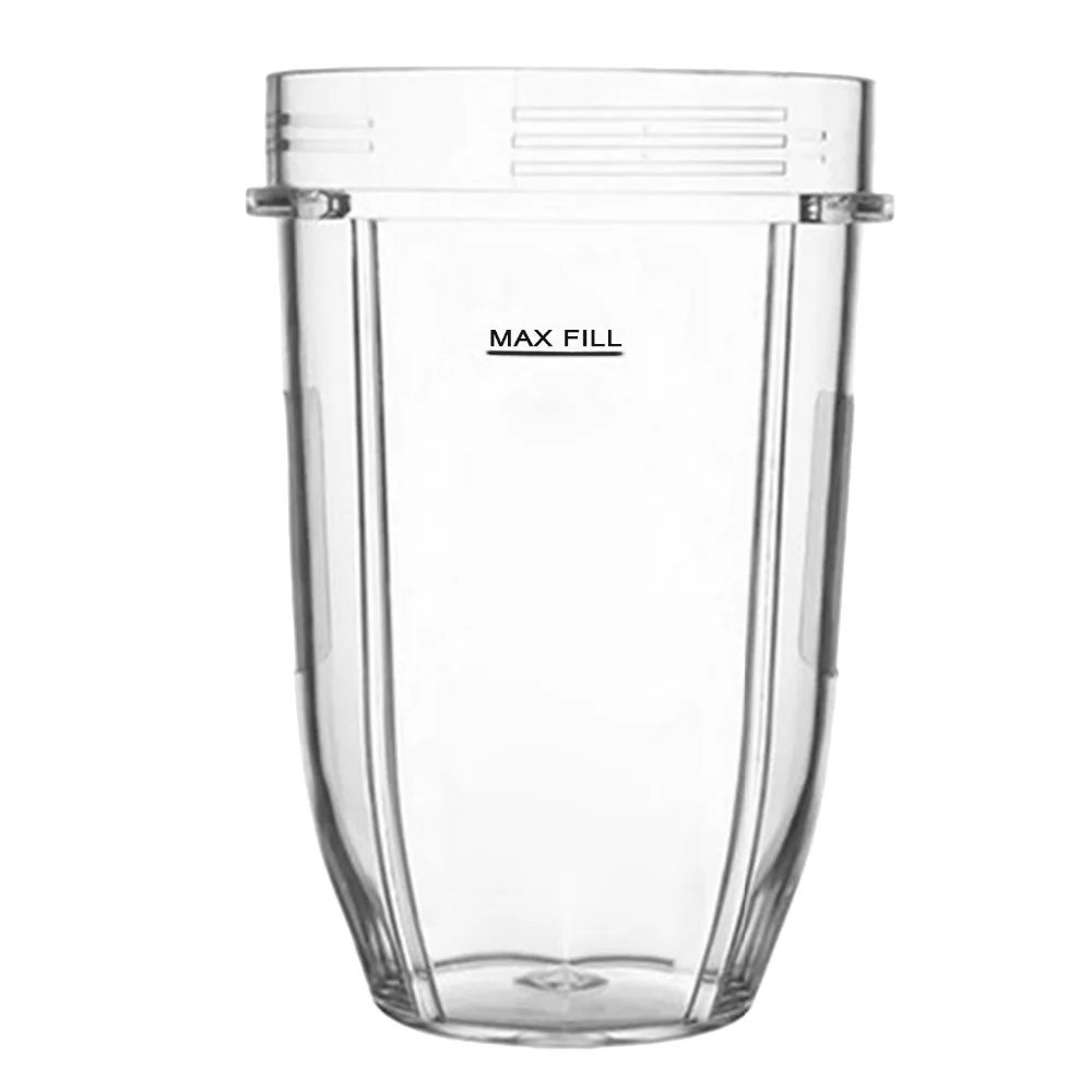 Behogar 18oz Transparent Plastic Replacement Cup Part Accessories for Nutri Ninja 900W 1000W Blender Juicer |