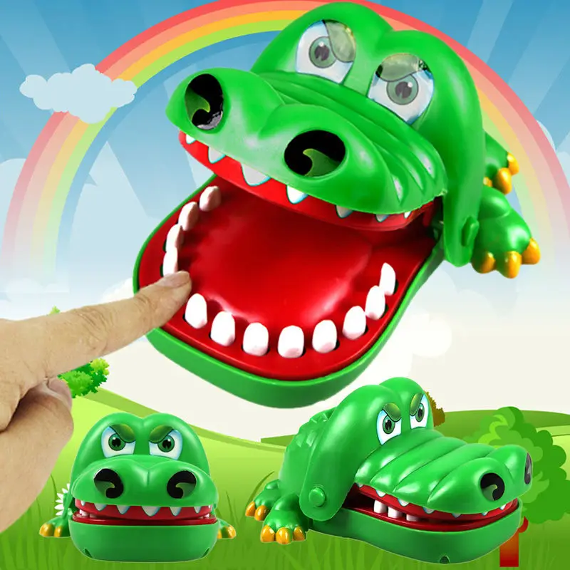 

Горячая Распродажа Большой крокодил Рот дантист кусает палец игра забавная игрушка подарок, забавная игрушка приколы новинка игрушки для д...