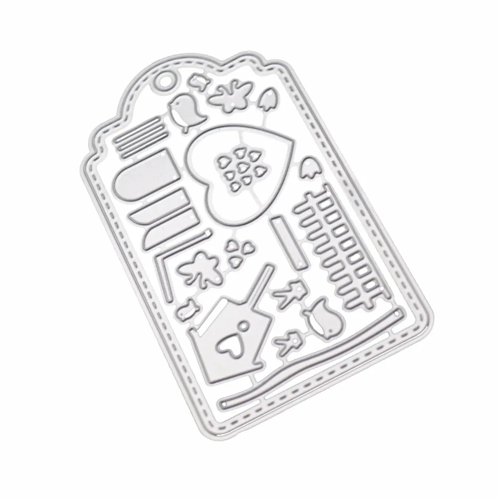 Heart shape Card Скрапбукинг Новое поступление металлические режущие штампы новые 2019