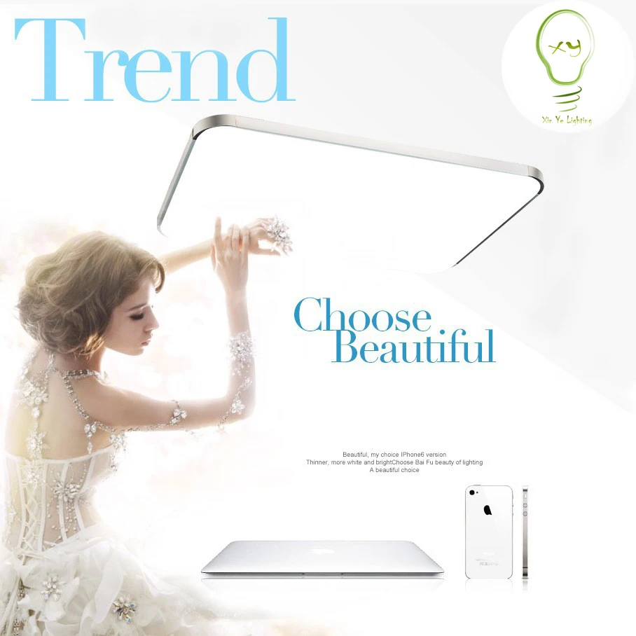 2017 тонкий светодиодный потолочный светильник для Освещение в помещении plafon