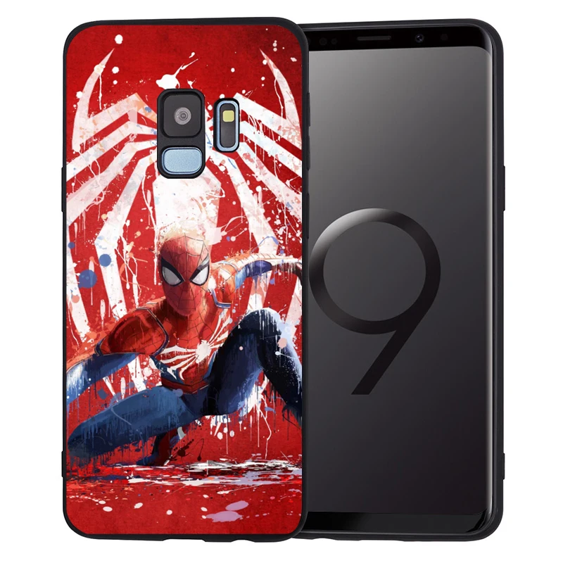 Мягкий чехол Marvel для samsung Galaxy Note 9 8 S9 S8 S10 Plus S7 Edge S10 Lite Venom Deadpool Человек-паук защитная задняя крышка