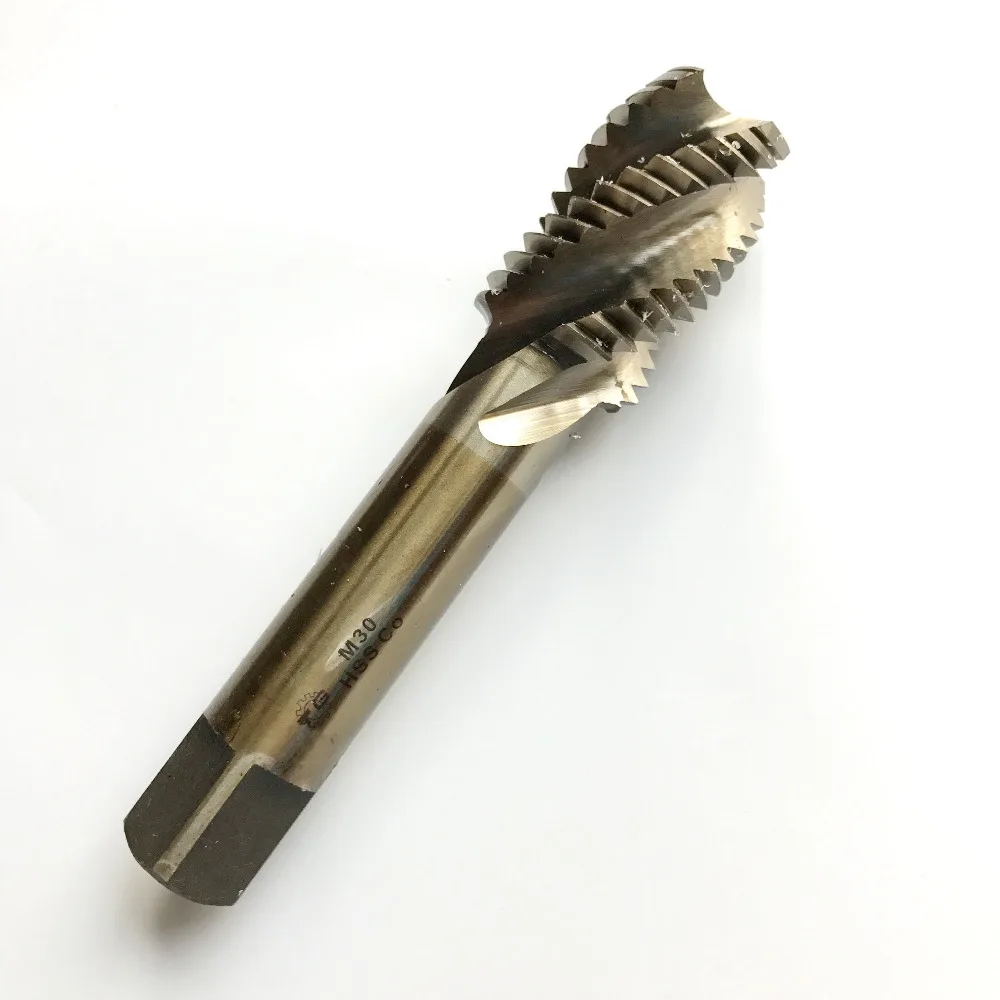 Бесплатная доставка 1 шт. M8 M20mm HSS M35 Co5 % полностью шлифованные спиральные флейты с