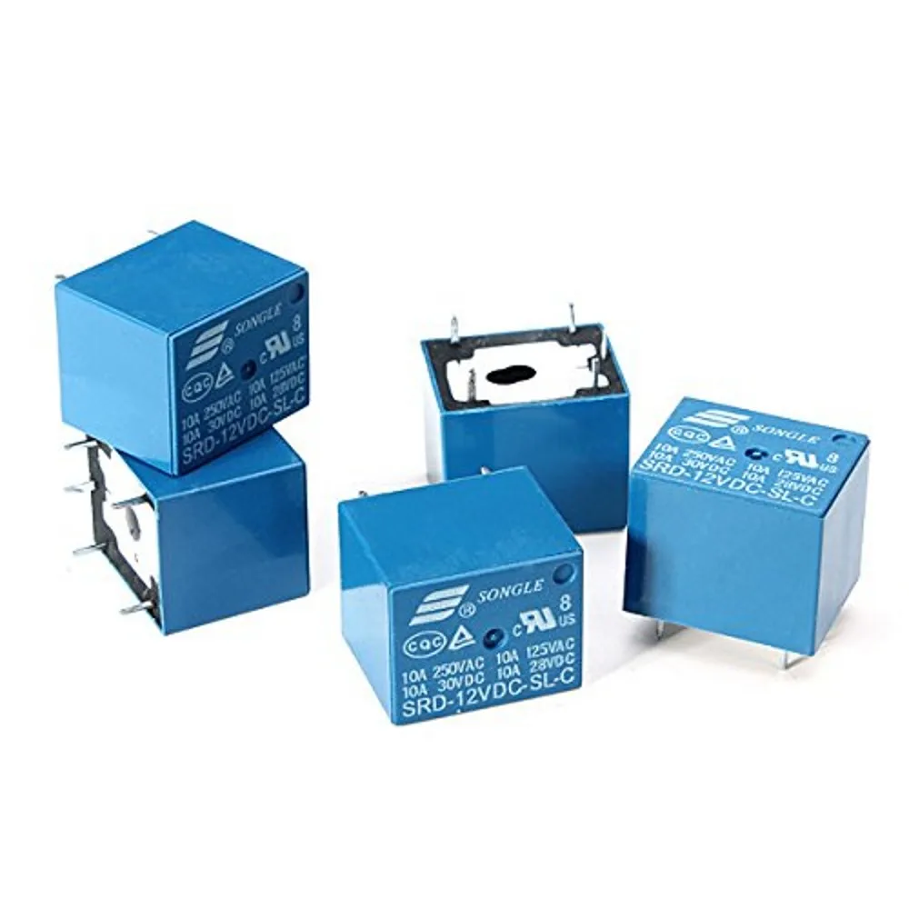 Реле SRD-03VDC-SL-C SRD-05VDC-SL-C SRD-09VDC-SL-C SRD-12VDC-SL-C 3V 5V 9V 12V 10A 250VAC 5PIN Реле мощности PCB Тип T73 50 шт. (art.: 3920ca65df63d) - 3920ca65df63d