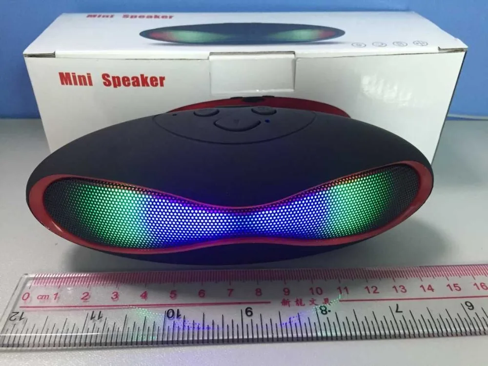 Малый Rubby Динамик Беспроводной bluetooth светодиодный дисплей компьютер мобильный