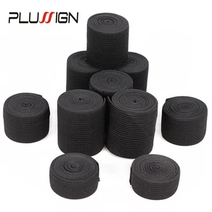 Plussing новые аксессуары для париков 1,5 см 2,5 см 3,5 см 4 см, черная эластичная лента для парикаФронтальная кружевная лентазакрытие шнурка, 1 шт.