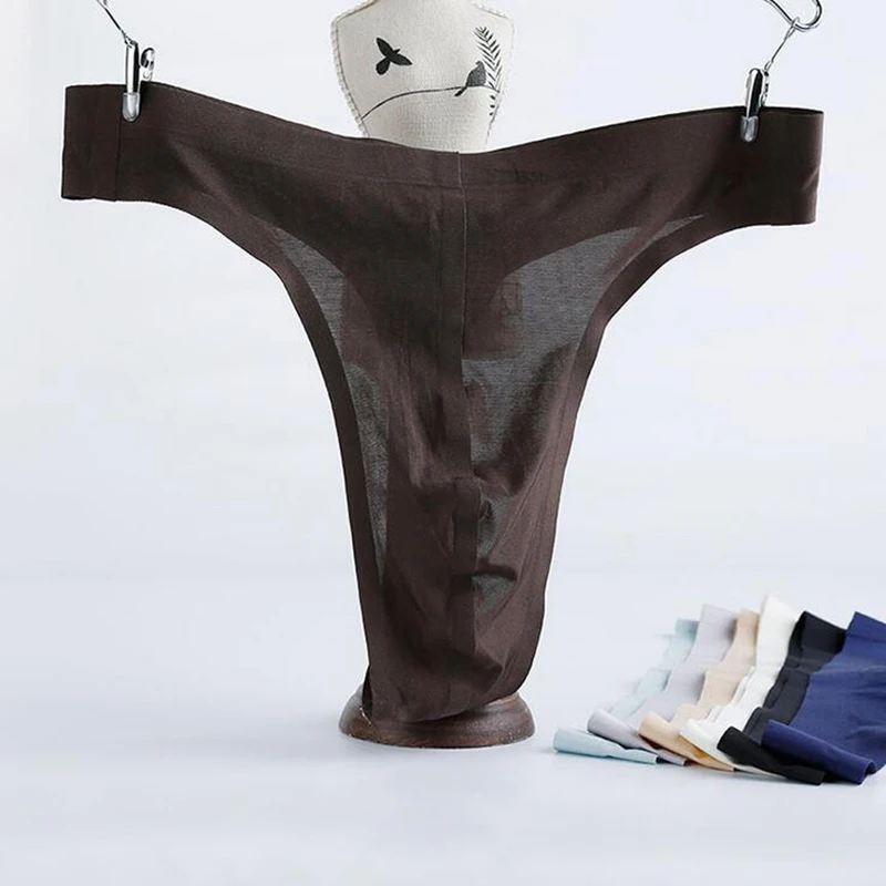 3 шт. мужское сексуальное нижнее белье с G String Homme низкая посадка одноцветные