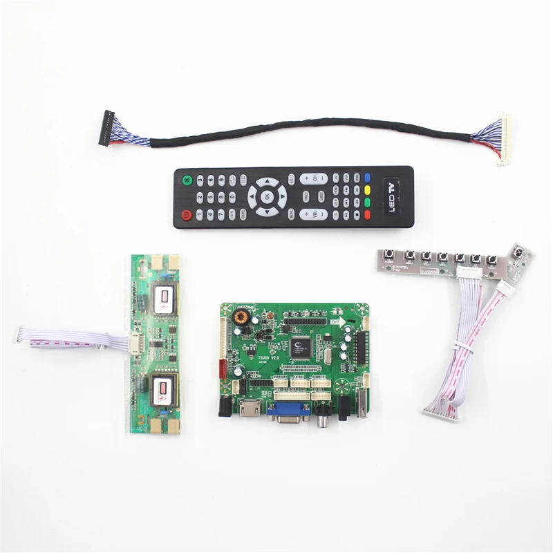 TSUX9 V2.0 аудио VGA AV USB HDMI совместимых с ЖК дисплей плата контроллера 1280X1024 17 дюймов