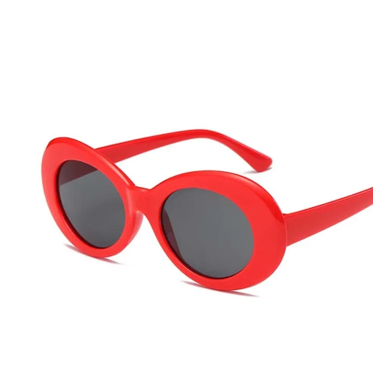 Red gray Круглые зеркальные солнцезащитные очки для женщин, фирменный дизайн, Винтажные Солнцезащитные очки, роскошные брендовые солнцезащитные очки для женщин, Gafas De Sol - Цвет линз: Red gray