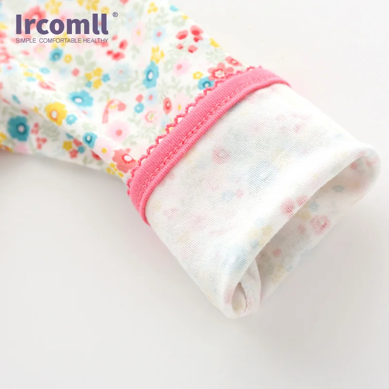 Ircomll Infant Toddler Newborn Baby Boy Girl Jumpsuit Unisex Kids Cotton Baseball Floral Footies Outfit Clothing Set | Детская одежда и