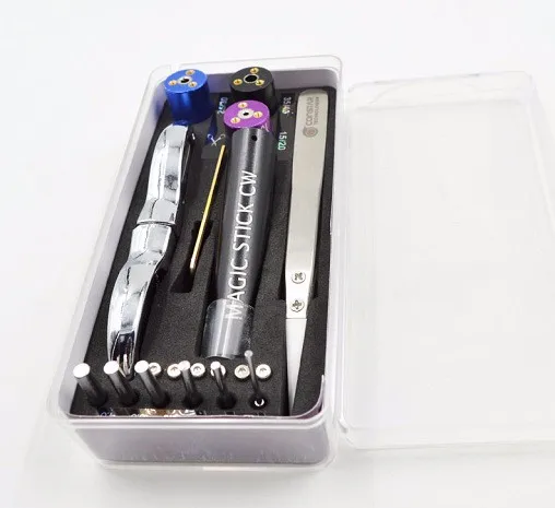 Универсальные инструменты инструмент для намотки проволоки CW toolbox RDA pre coil vape ящик для инструментов master vape jig kit 6 в 1 машина для намотки проволоки koiler