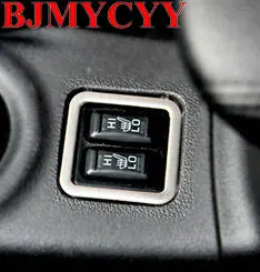 BJMYCYY нержавеющая сталь автомобиля подогрев сидений Кнопка декоративный светильник круг для mitsubishi outlander 2013