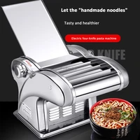 pressing flour machine home electric automatic pasta machine stainless steel noodle cutting dumpling skin machine for restaurant