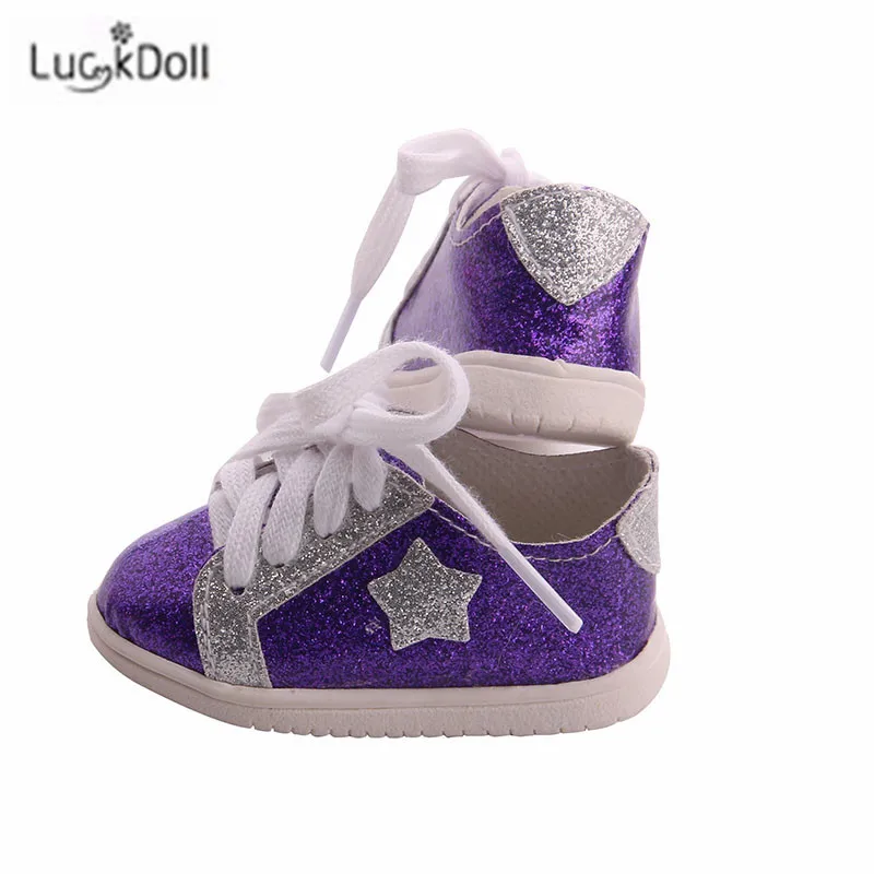 LUCKDOLL вафельная пятиугольная обувная игрушка ShoesFit 18 дюймов американская 43 см детская кукла одежда аксессуары, игрушки для девочек, поколение, день рождения Gif