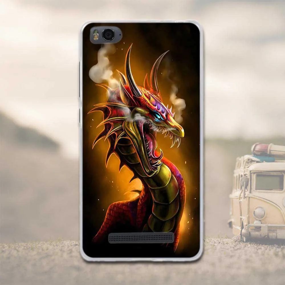 Мягкий чехол для Xiaomi Mi 4i 4c Mi4i Mi4c M4i M4c с рисунком декораций защитный из ТПУ сумки |