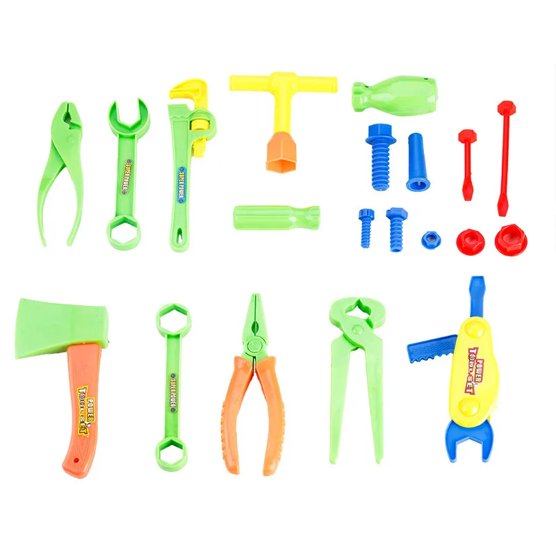 New 34Pcs/set Plastic Repair Tools Set Baby Kids Boys Toys Craftsman Pretend Playing Kits Best Funny Gift | Игрушки и хобби