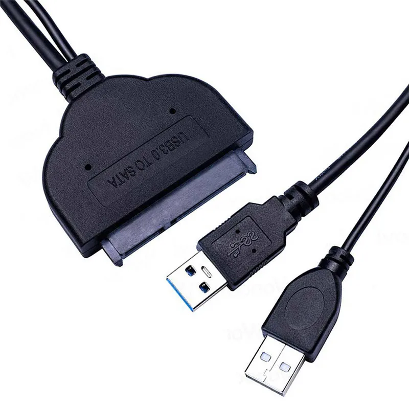 

Hard Disk Drive Converter Adapter Cable for 2.5 Inch SATA HDD SSD Hard Drive Enclosure 7+15 pin 5 Gbps SATA to USB 3.0 Adapter
