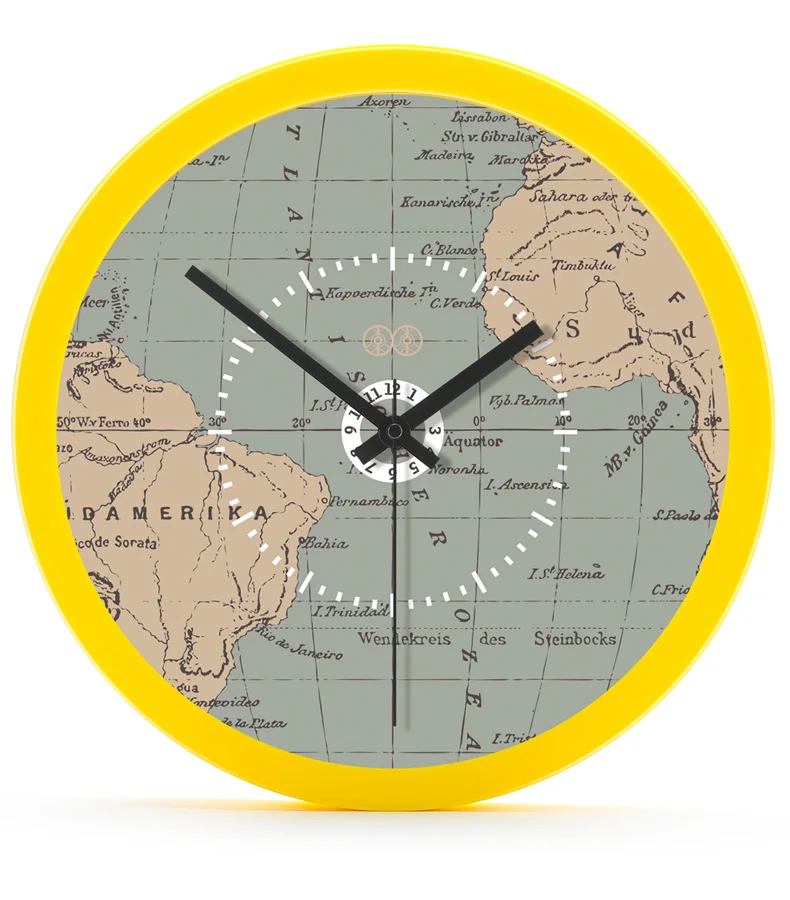 Кварцевые домашние настенные часы мир карта светящиеся круговые бесшумные тихие