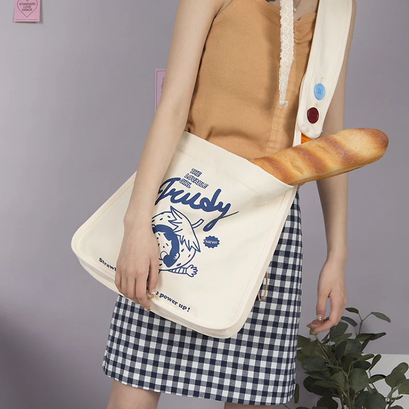 Youda модная мультяшная печать оригинальная женская на плечо Холщовая Сумка