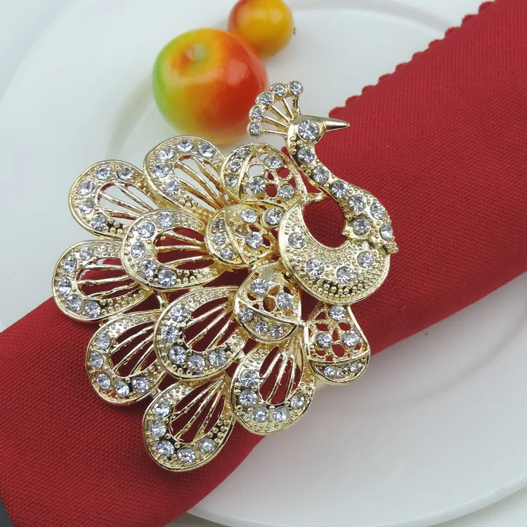 2 шт. кольца для салфеток в виде павлина|napkin rings|peacock napkinspeacock napkin ring |
