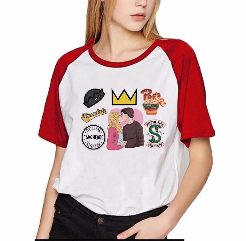 Riverdale T Shirt Women Funny Tops SouthSide Serpents Jughead TShirt Clothing South Side T-shirt Female Harajuku | Женская одежда