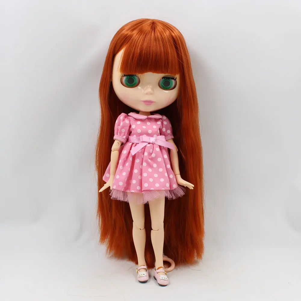 Ледяной DBS Blyth bjd 1/6 кукла длиной 30 см натуральной кожи мягкие прямые волосы с