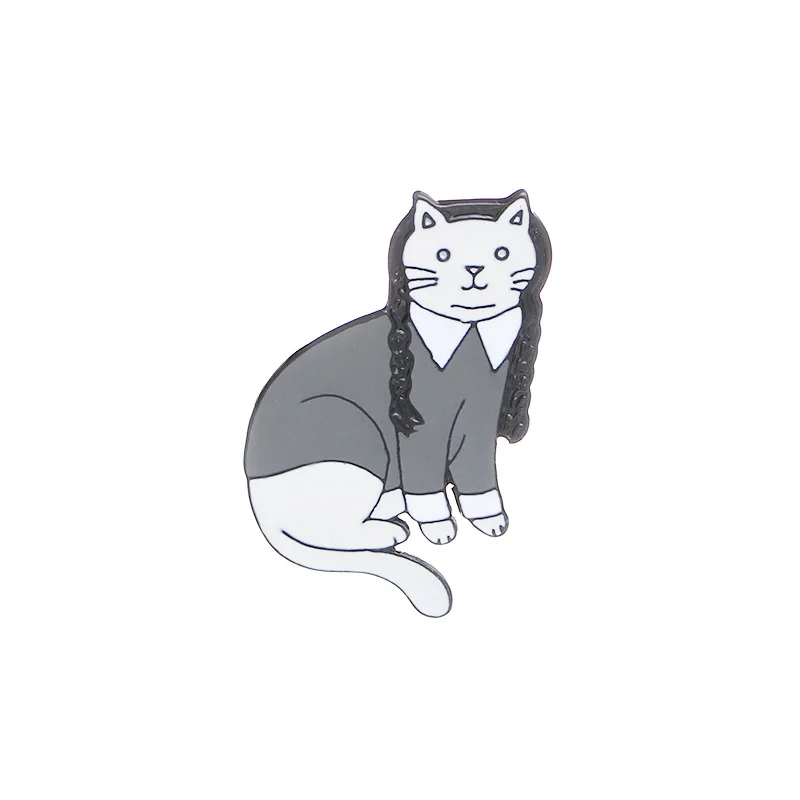 High Quality Cute Cartoon Kitten Brooch Backpack Denim Microstamp Friend Gift Wholesale | Украшения и аксессуары