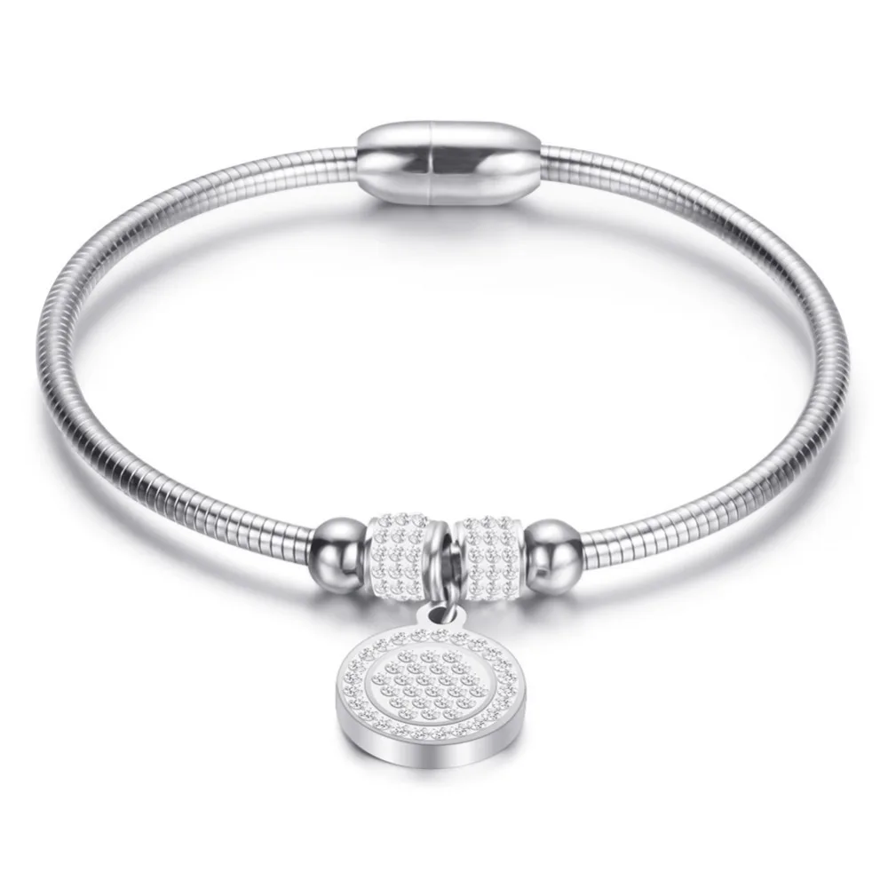 New Snake Bone Chain Bracelet Cz Rhinestone Trend Fashion Magnet Buckle Cuff Bangle Bohemian Style Jewelry Gift Valentine's Day |