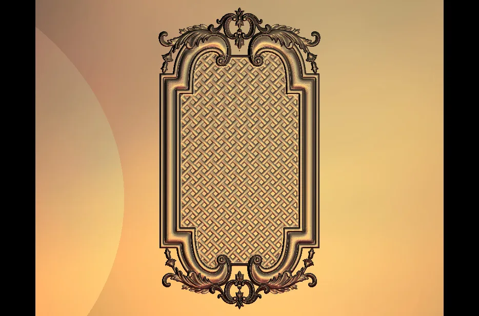 

Рельефная 3d-деталь для мебели, резьба на станке с ЧПУ, модель для резки в STL M173