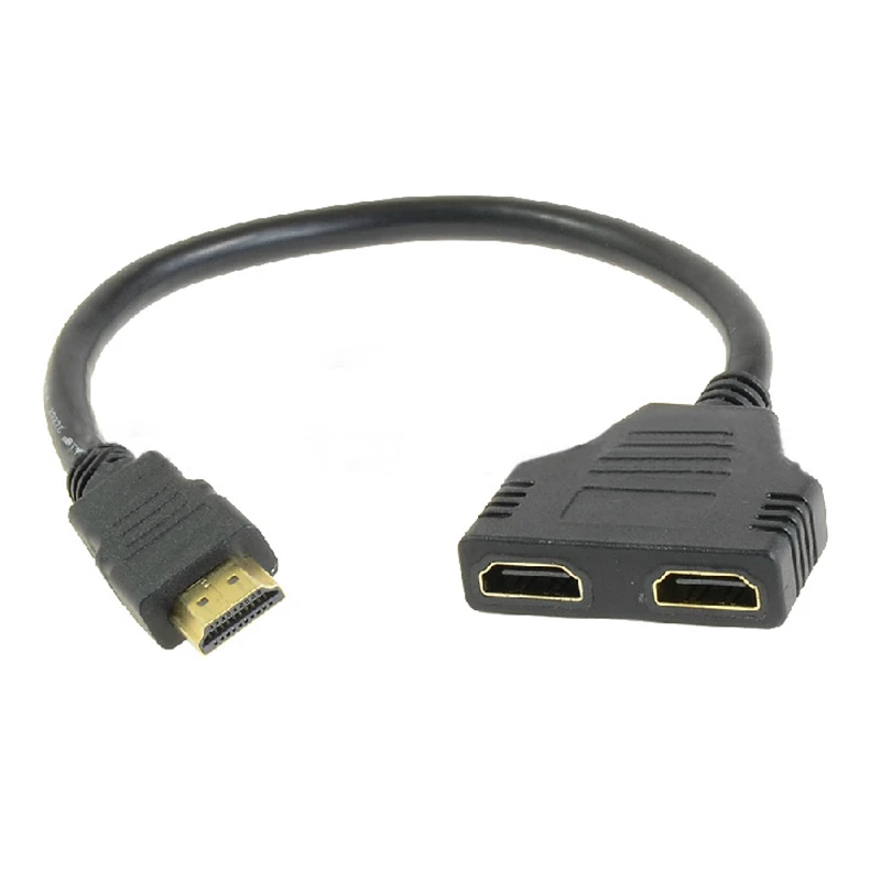 Высококачественный кабель разветвитель HDMI 1 мужчина к двойному 2 Женский Y