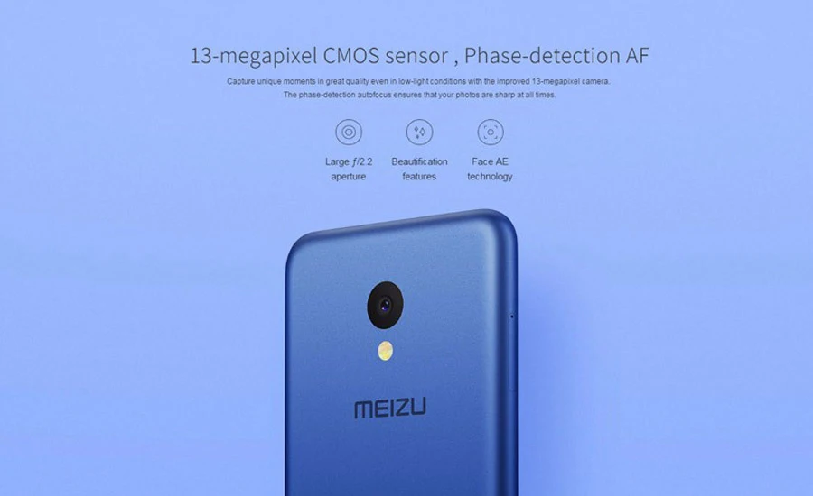 Оригинал Meizu M5 MTK MT6750 Octa core 2 ГБ Оперативная память 16 Встроенная мобильного