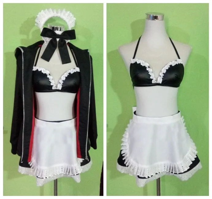 Fate/Apocrypha Fate Grand FGO Stay Night Zero Saber Arturia Pendragon cos бикини горничная Стиль Косплей |