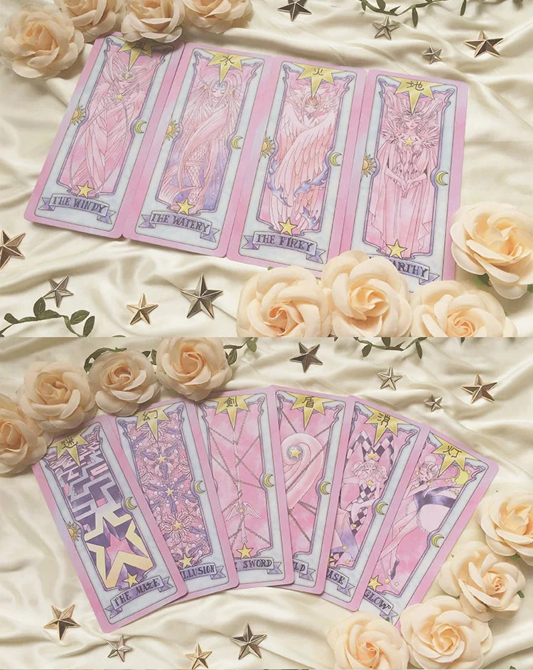 Аниме Cardcaptor Sakura 52 шт. Клоу карты + набор книг The Nothing Card Косплей Аксессуары опора |