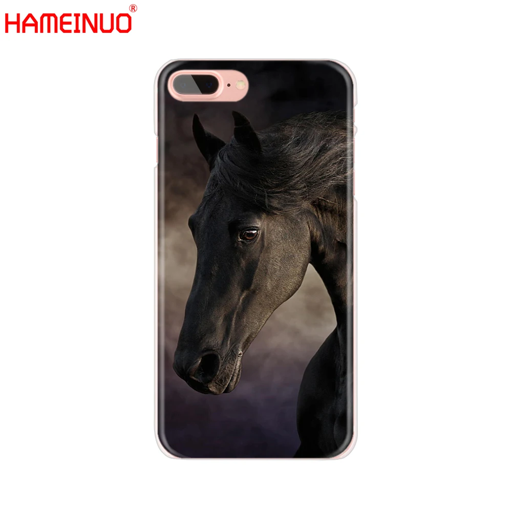 HAMEINUO чехол для сотового телефона с рисунком лошади животного iphone X 8 7 6 4 4s 5 5s SE 5c 6s